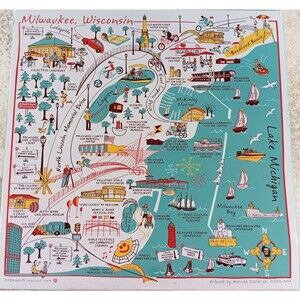 Milwaukee Wisconsin Souvenir Jigsaw Puzzle by HanmadeMilwaukee